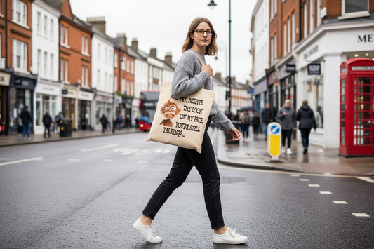 Monkey Tote Bag.. Yet Despite the Look on Your Face