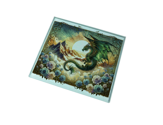 Mystical Dragon Glass Coaster (Set of 4)