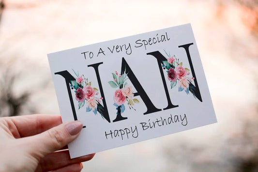 Special Nan Birthday Card, Card for Nan, Birthday Card