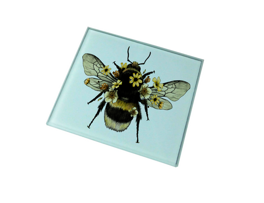 Bee Glass Coaster (Set of 4)