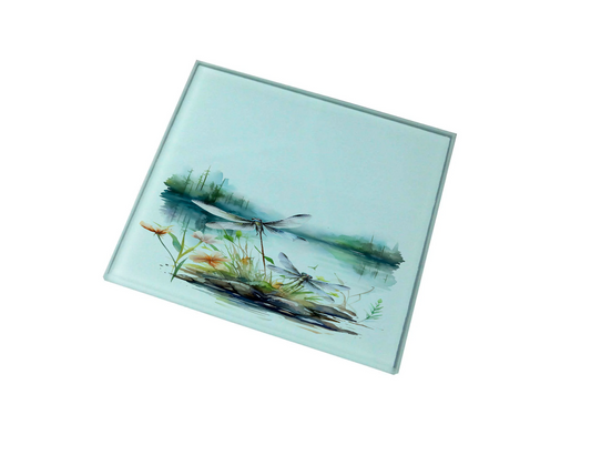 Dragonfly Glass Coaster (Set of 4)