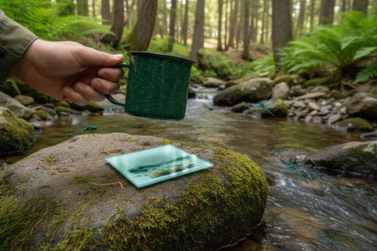 Dragonfly Glass Coaster (Set of 4)