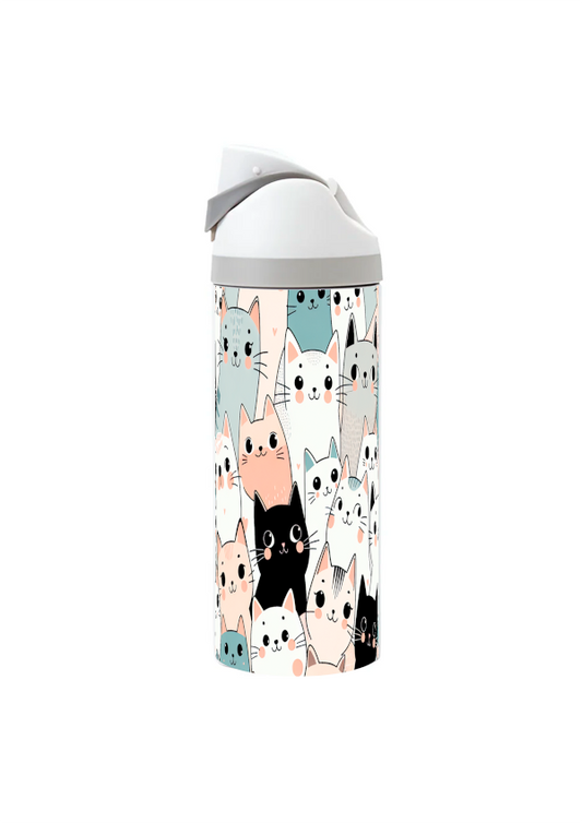 Multi Cat - 720ml Thermal Drinks Bottle - One Touch
