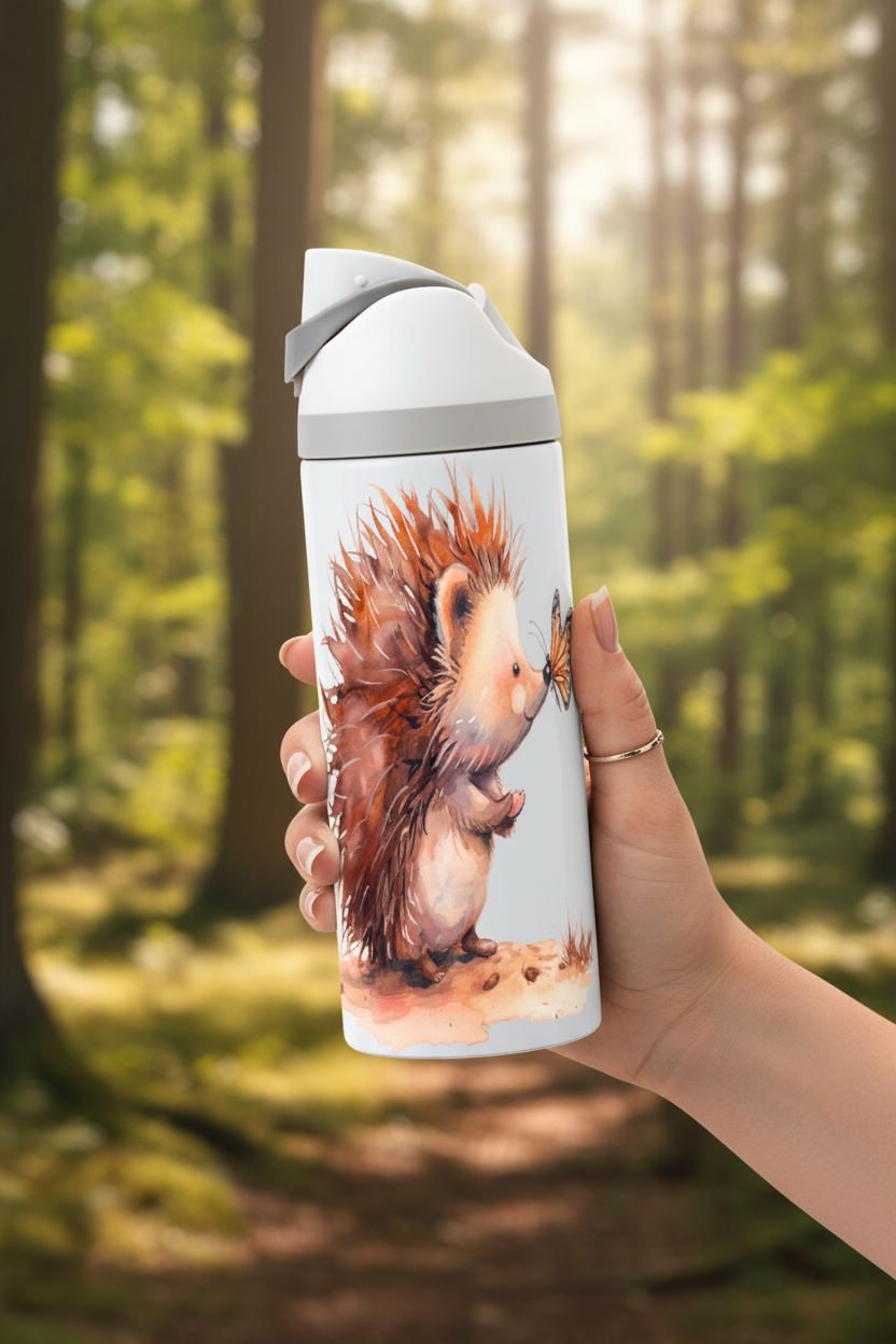 Hedgehog- 720ml Thermal Drinks Bottle - One Touch