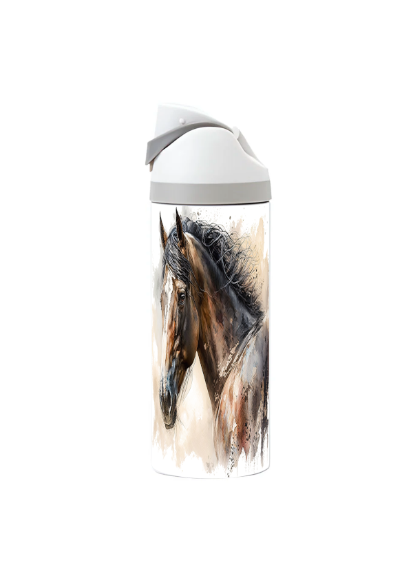 Horse - 720ml Thermal Drinks Bottle - One Touch