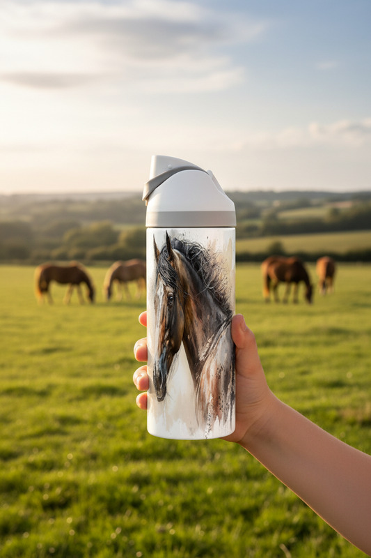 Horse - 720ml Thermal Drinks Bottle - One Touch