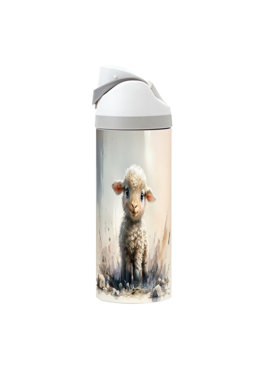Cute Lamb- 720ml Thermal Drinks Bottle - One Touch