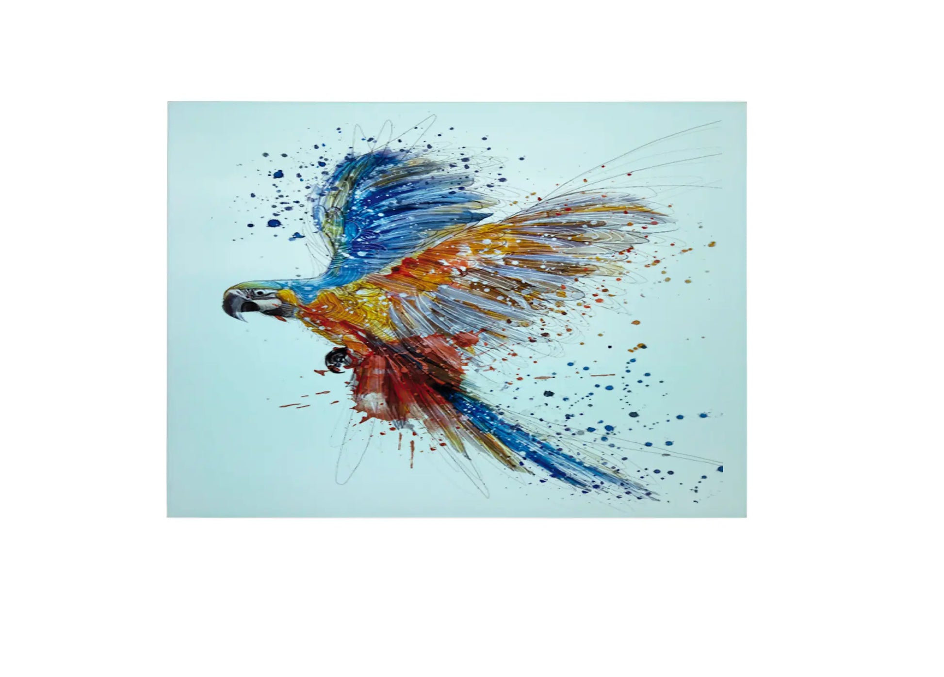 Parrot Glass Chopping Board, Parrot Worktop Saver