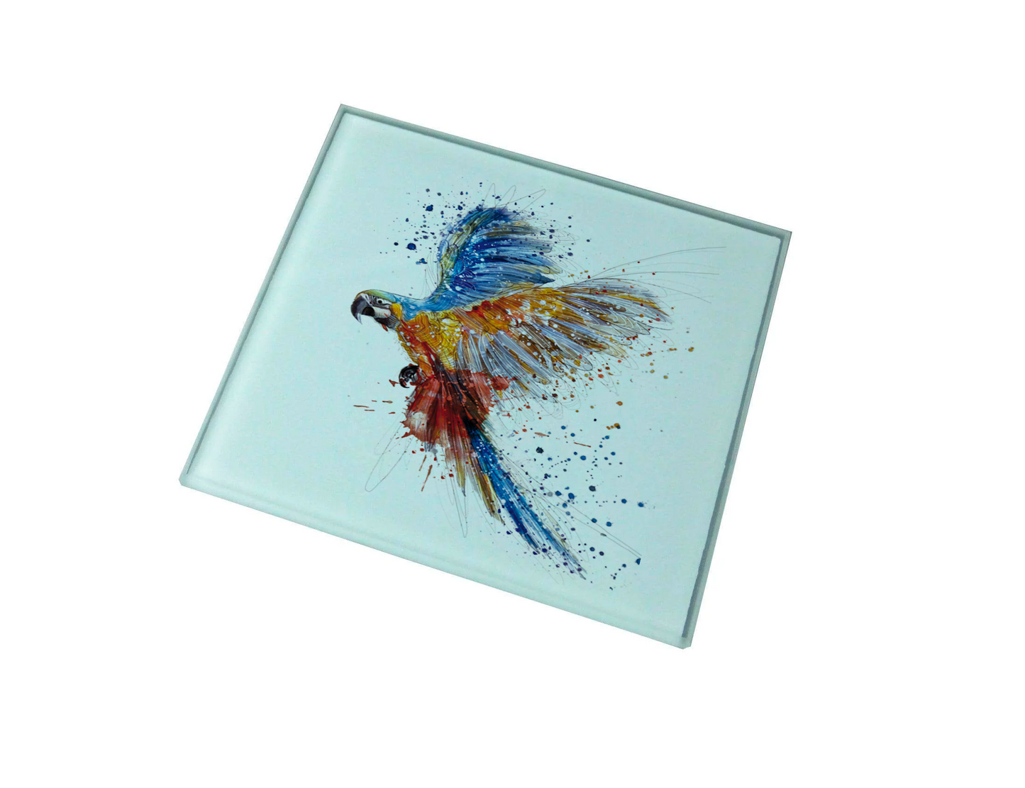 Parrot Glass Coaster (Set of 4)