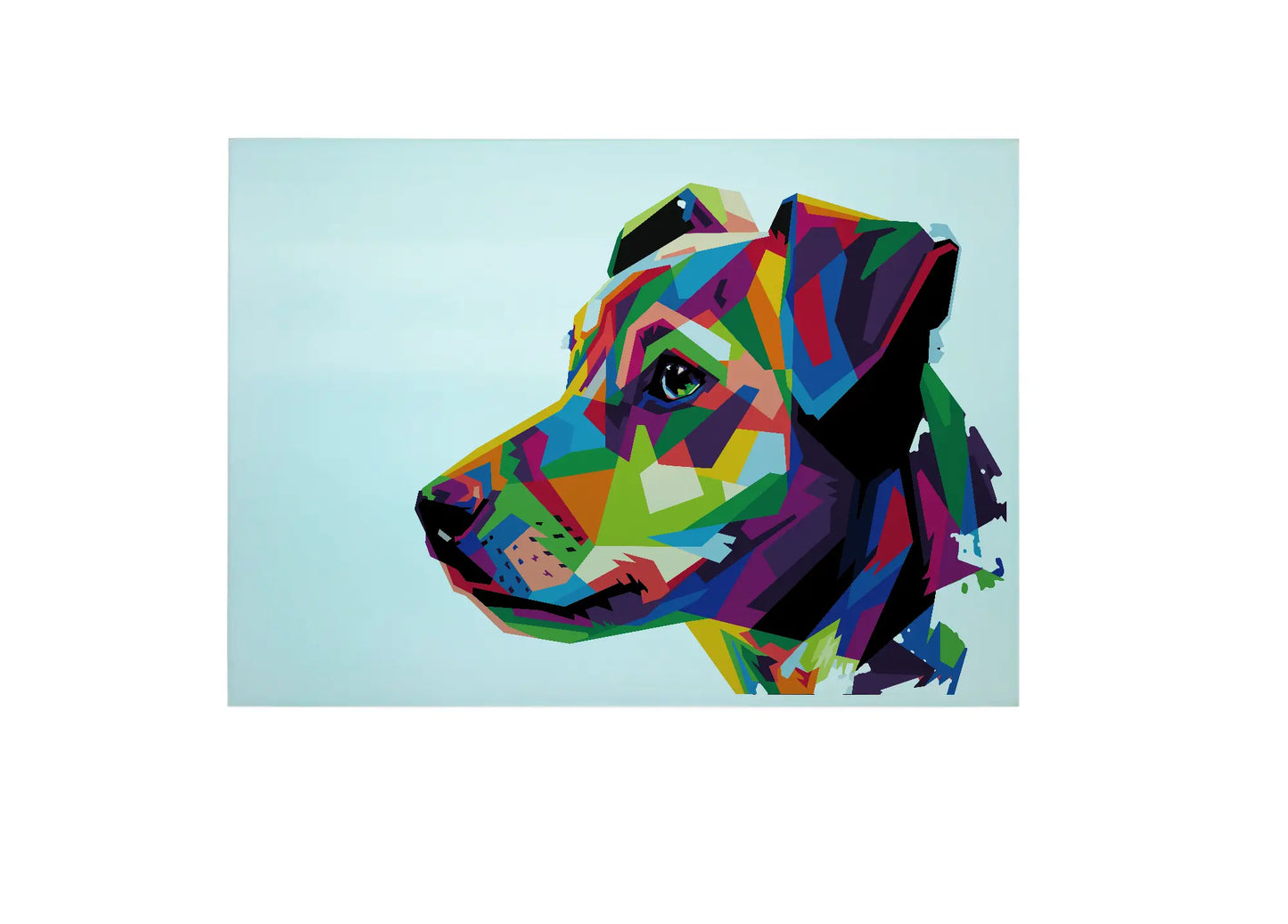 Patterdale Terrier Glass Chopping Board, Patterdale Terrier Worktop Saver
