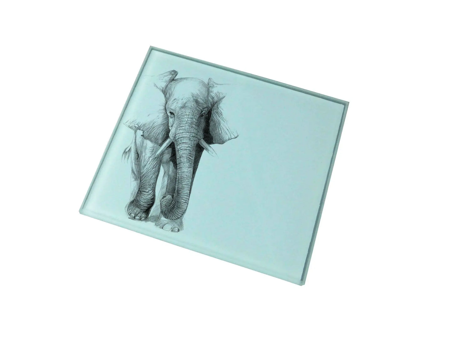 Elephant Glass Coaster (Set of 4)