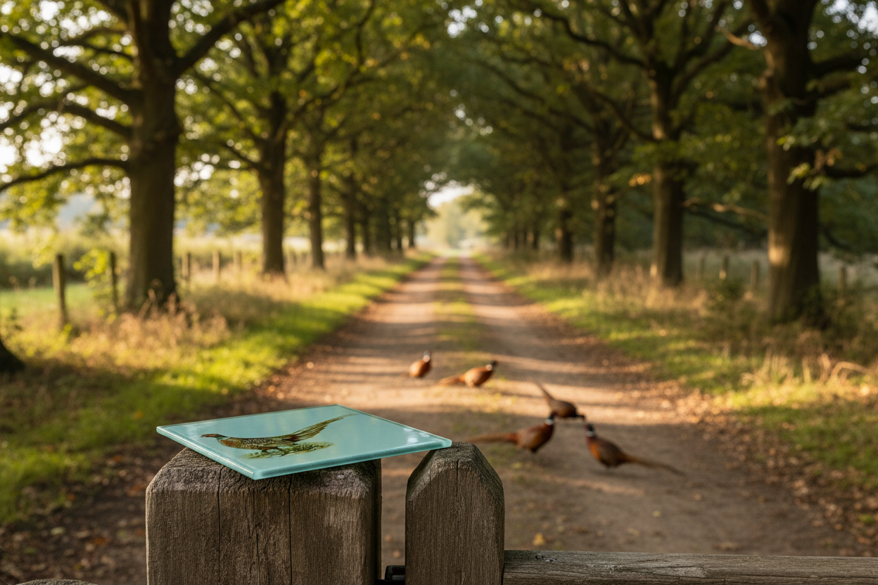 Pheasant Glass Coaster (Set of 4)