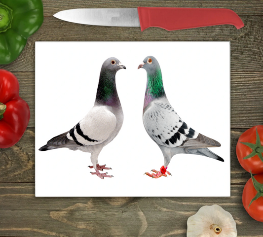 Pigeon Large Glass Chopping Board, Pigeon Worktop Saver