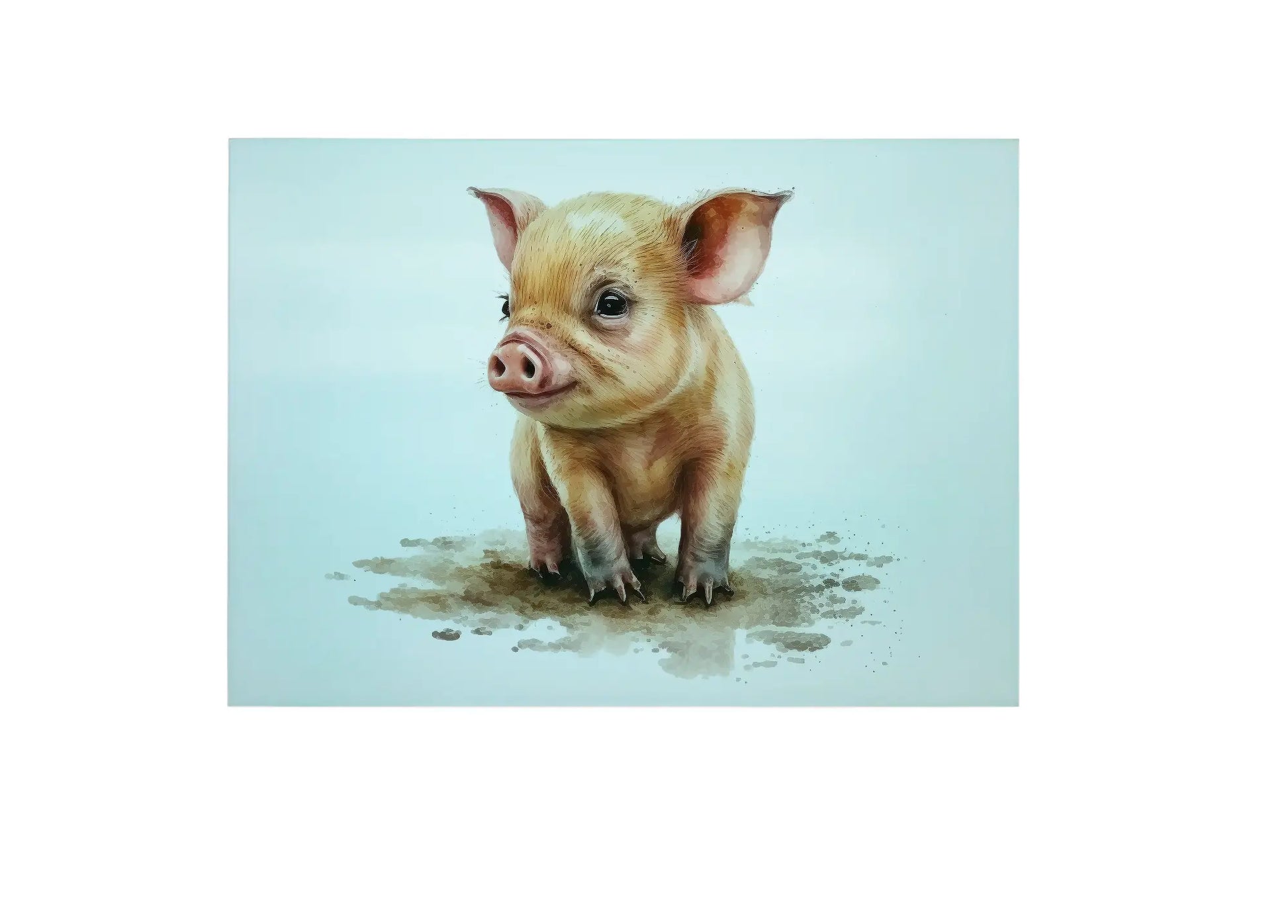 Pig Glass Chopping Board, Pig Worktop Saver