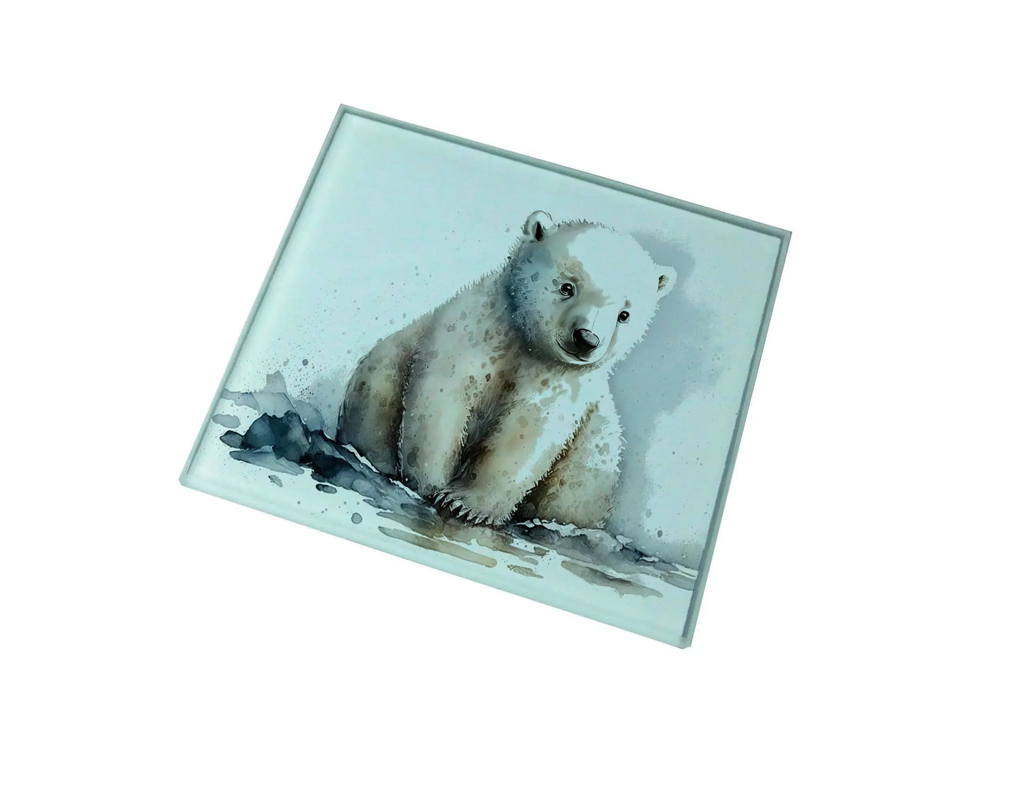 Polar Bear Glass Coaster (Set of 4)