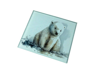 Polar Bear Glass Coaster (Set of 4)