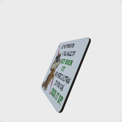 Coaster Hardbord Beaver - Gadewch i Mi Arllwys Gwydr Tal i Chi...