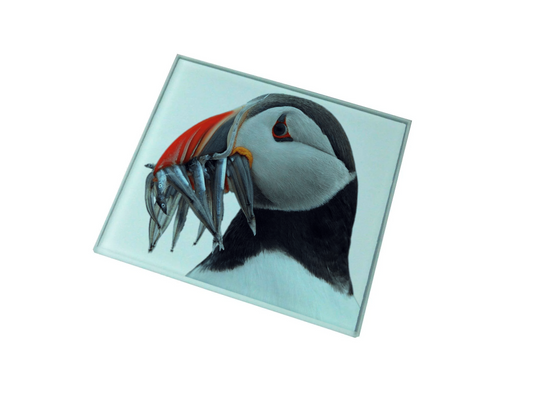 Puffin Glass Coaster (Set of 4)