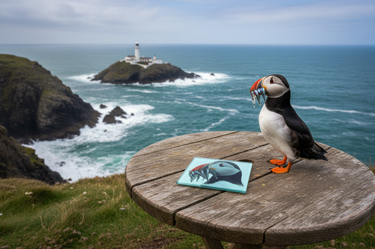 Puffin Glass Coaster (Set of 4)