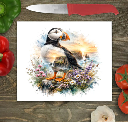 Puffin Glass Chopping Board Puffin Glass Chopping Board