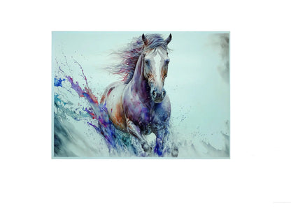 Horse Glass Chopping Board, Horse Worktop Saver