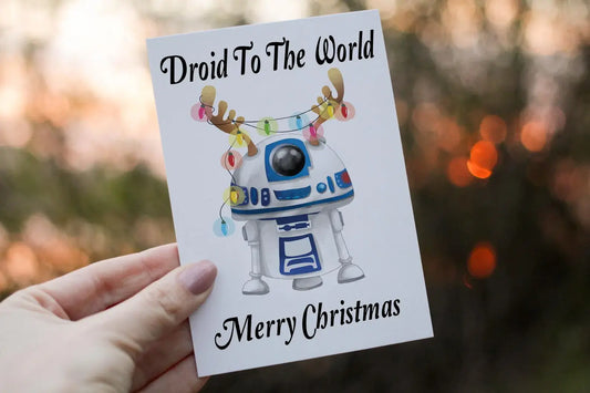 Star Wars Personalised Card, C3PO, R2D2, Darth Vader Card