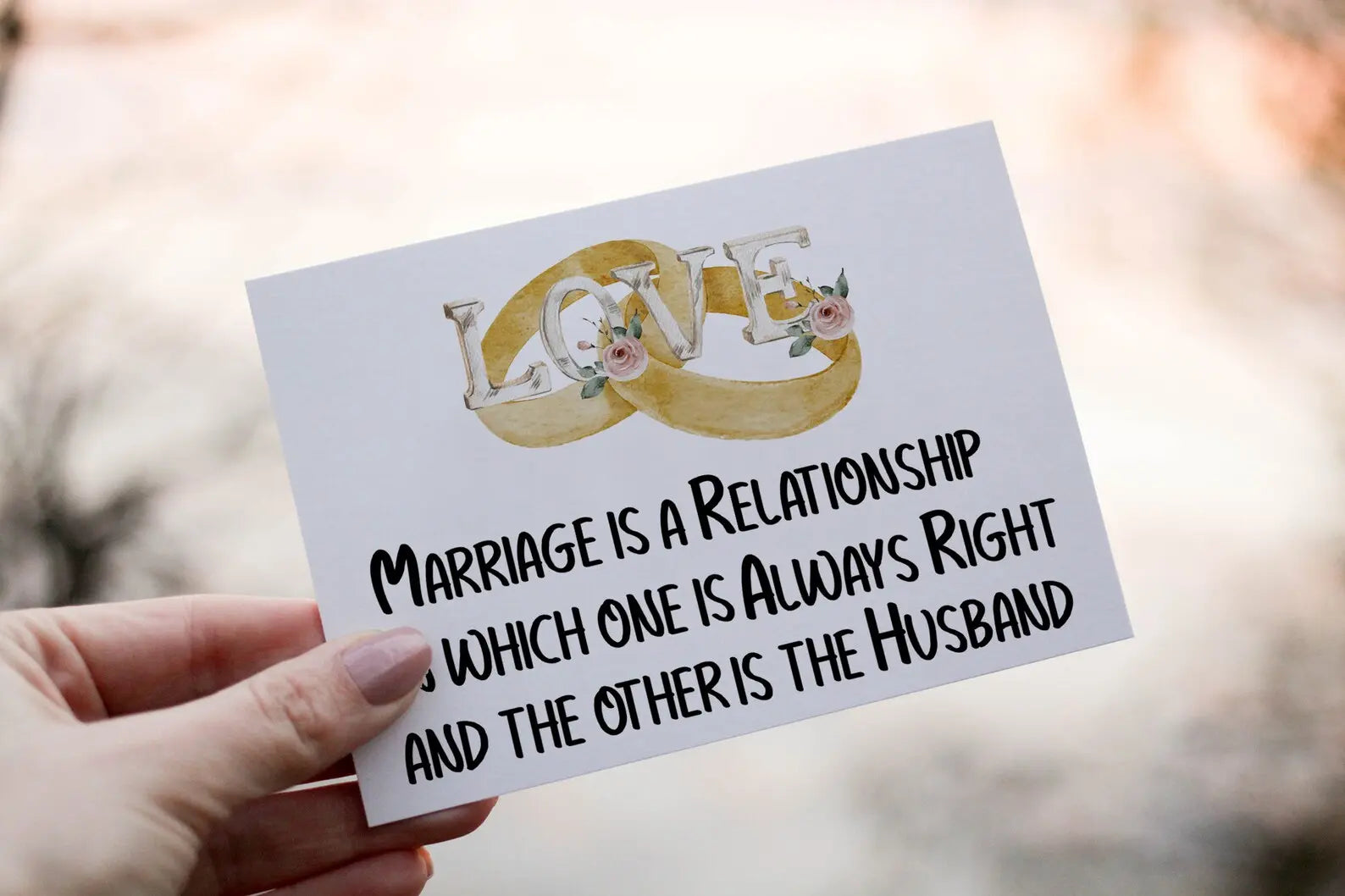 Personalised Wedding Card: Marriage Relationship Card