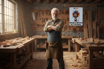 I'm Retired..... Glossy Aluminium Print