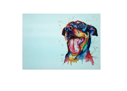 Rottweiler Glass Chopping Board, Rottweiler Worktop Saver