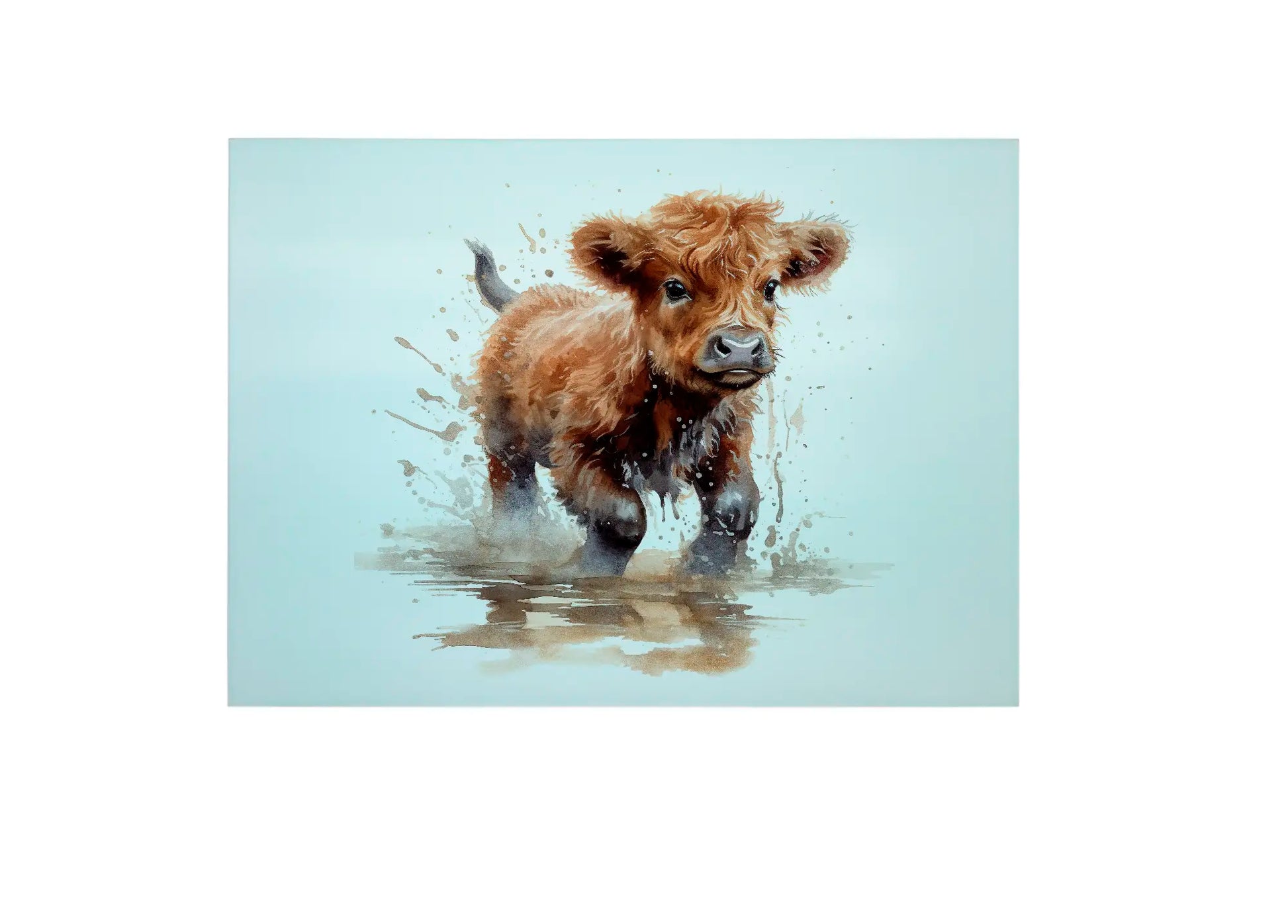 Highland Cow Glass Chopping Board - Highland Worktop Protector