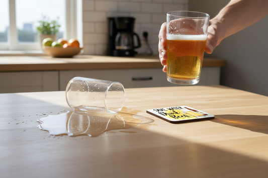 Save Water Drink Beer Hardboard Coaster