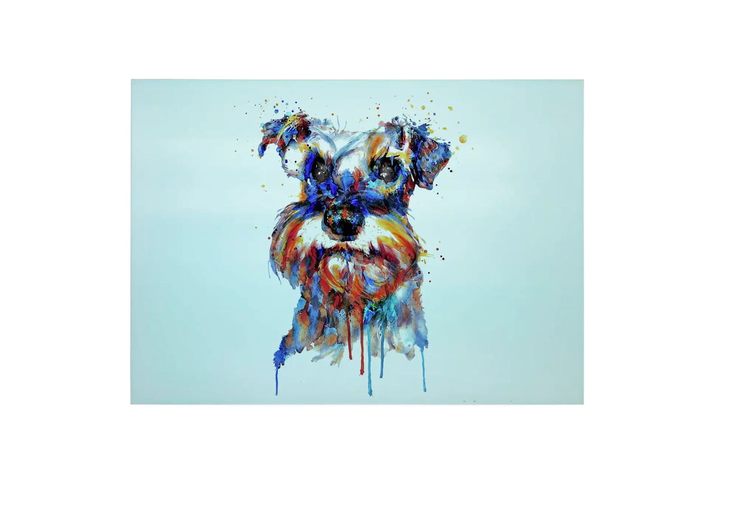 Schnauzer Glass Chopping Board, Schnauzer Worktop Saver