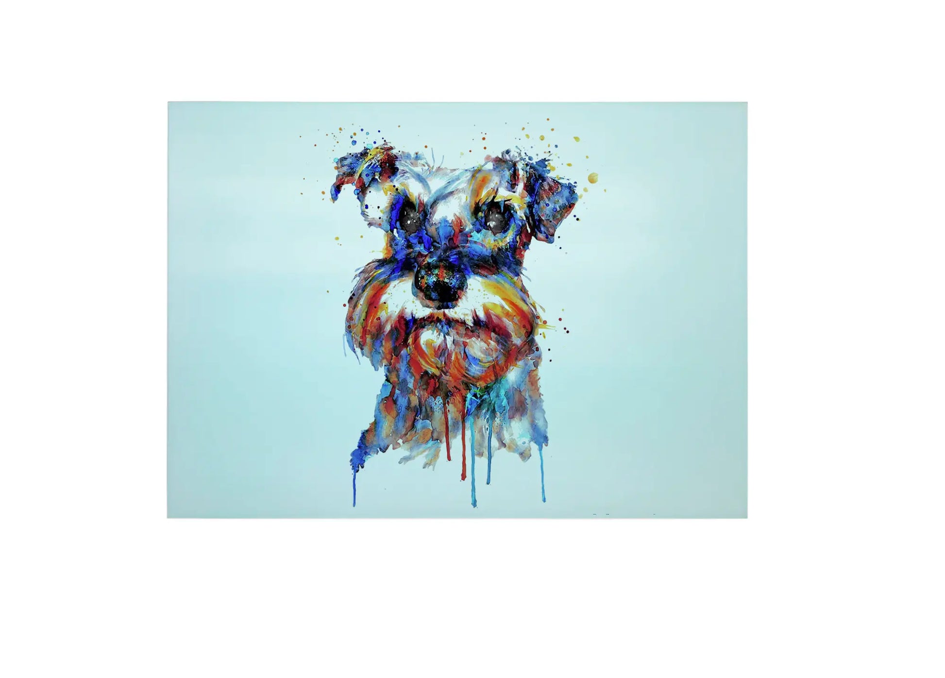 Schnauzer Glass Chopping Board, Schnauzer Worktop Saver