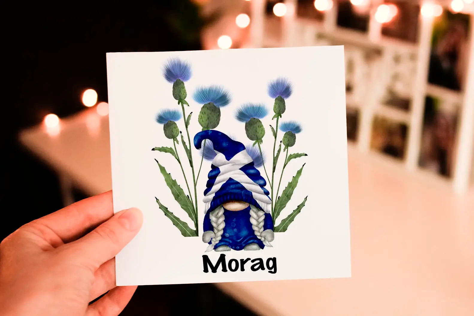 Personalised Gnome Birthday Card: Custom Birthday Card