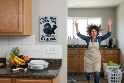 I Don't Have a Screw Loose..... Glossy Aluminium Print