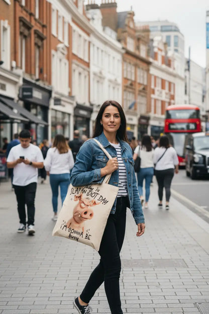 Today Is Slap an Idiot Day.. Pig Tote Bag