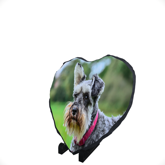 High Gloss Slate Heart 15cm X 15cm