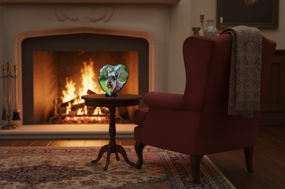 High Gloss Slate Heart 15cm X 15cm