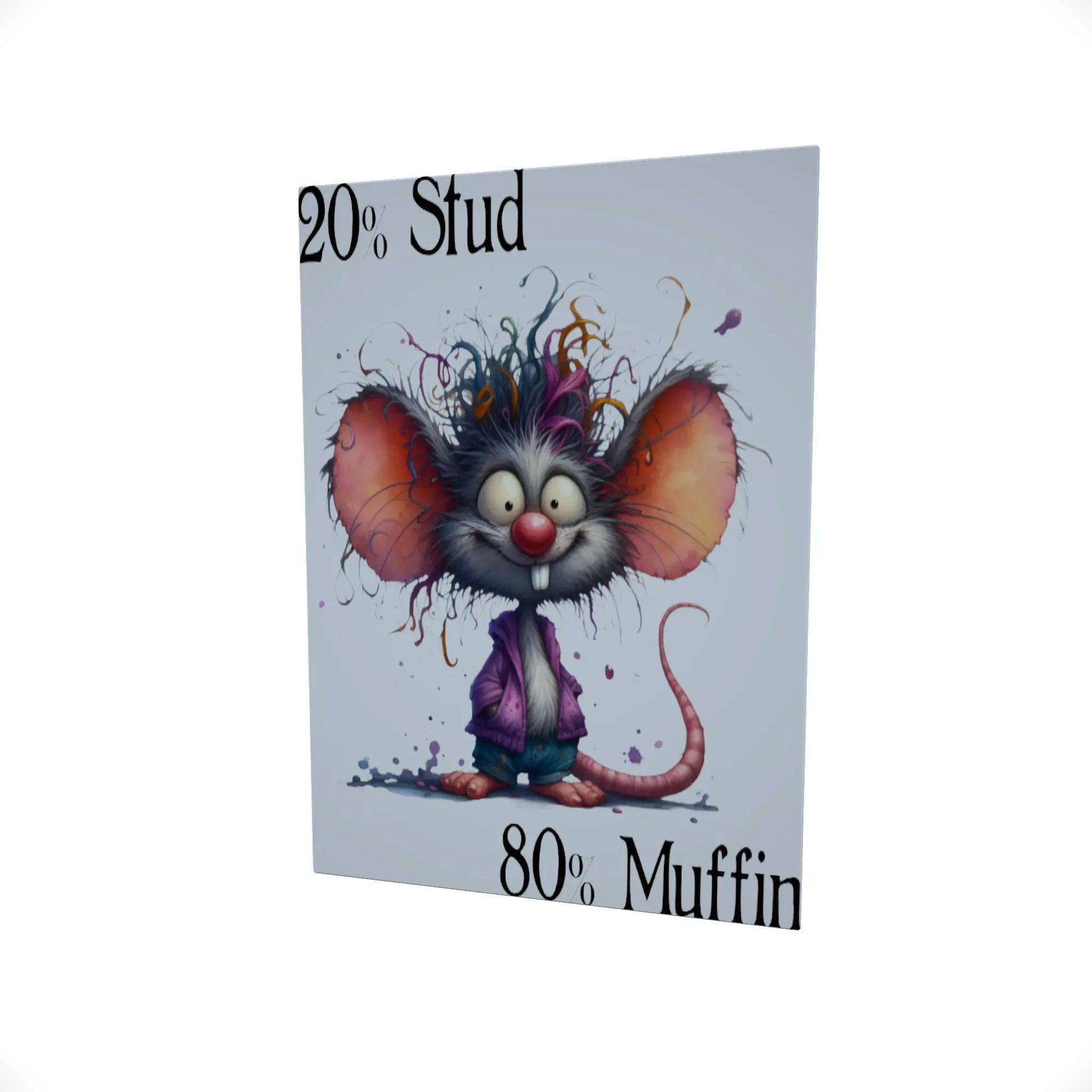 20% Stud.. 80% Muffin..... Glossy Aluminium Print
