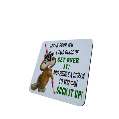 Beaver Hardboard Coaster - Let Me Pour You A Tall Glass...