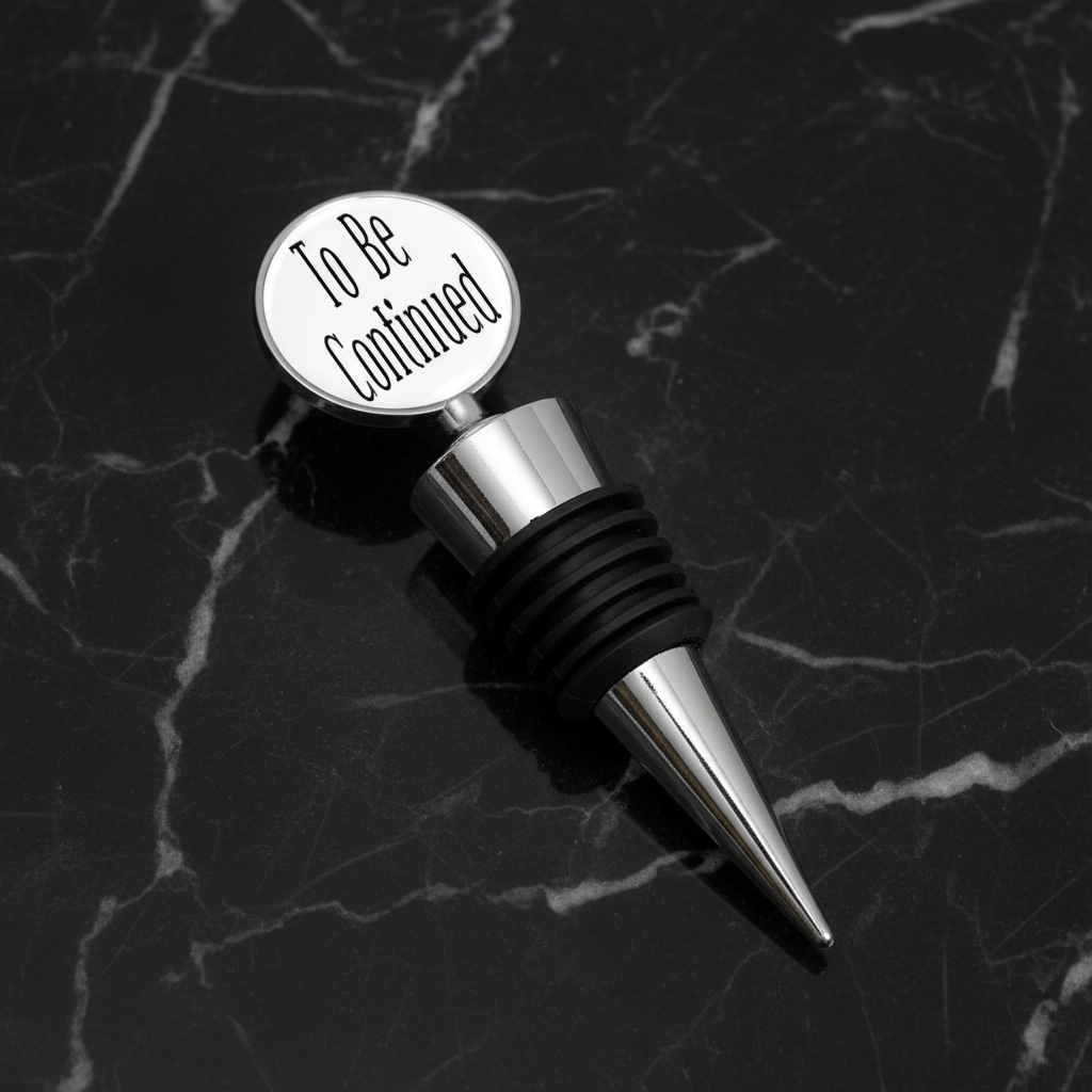 To Be Continued Bottle Stopper, Custom Bottle Stopper