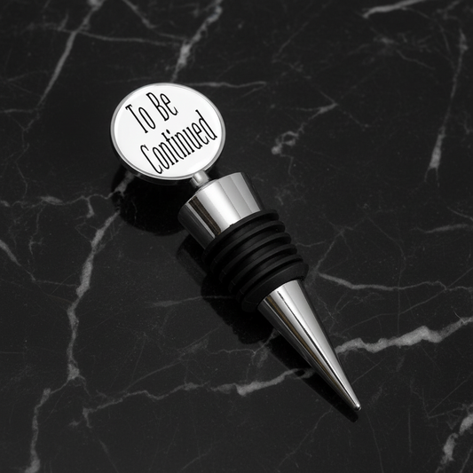 To Be Continued Bottle Stopper, Custom Bottle Stopper