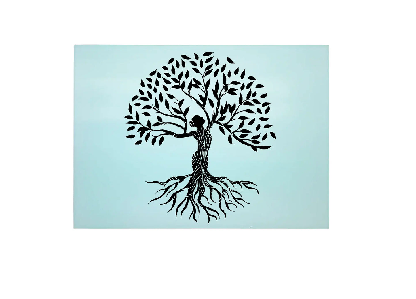 Tree Of Life Large Glass Chopping Board, Tree Of Life Worktop Saver