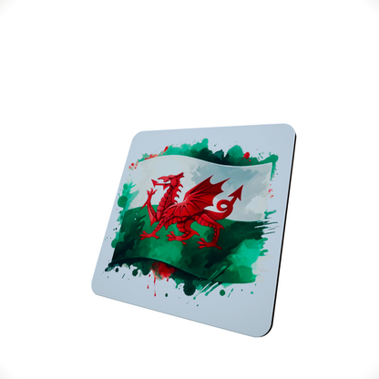Welsh Dragon Hardboard Drinks Coaster