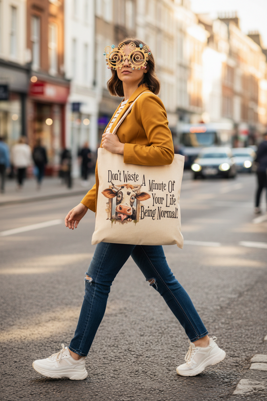 Cow Tote Bag, Cow Bag, Personalised Tote Bag