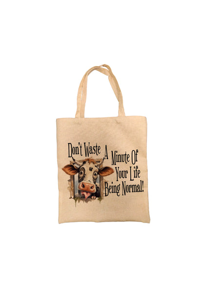 Cow Tote Bag, Cow Bag, Personalised Tote Bag