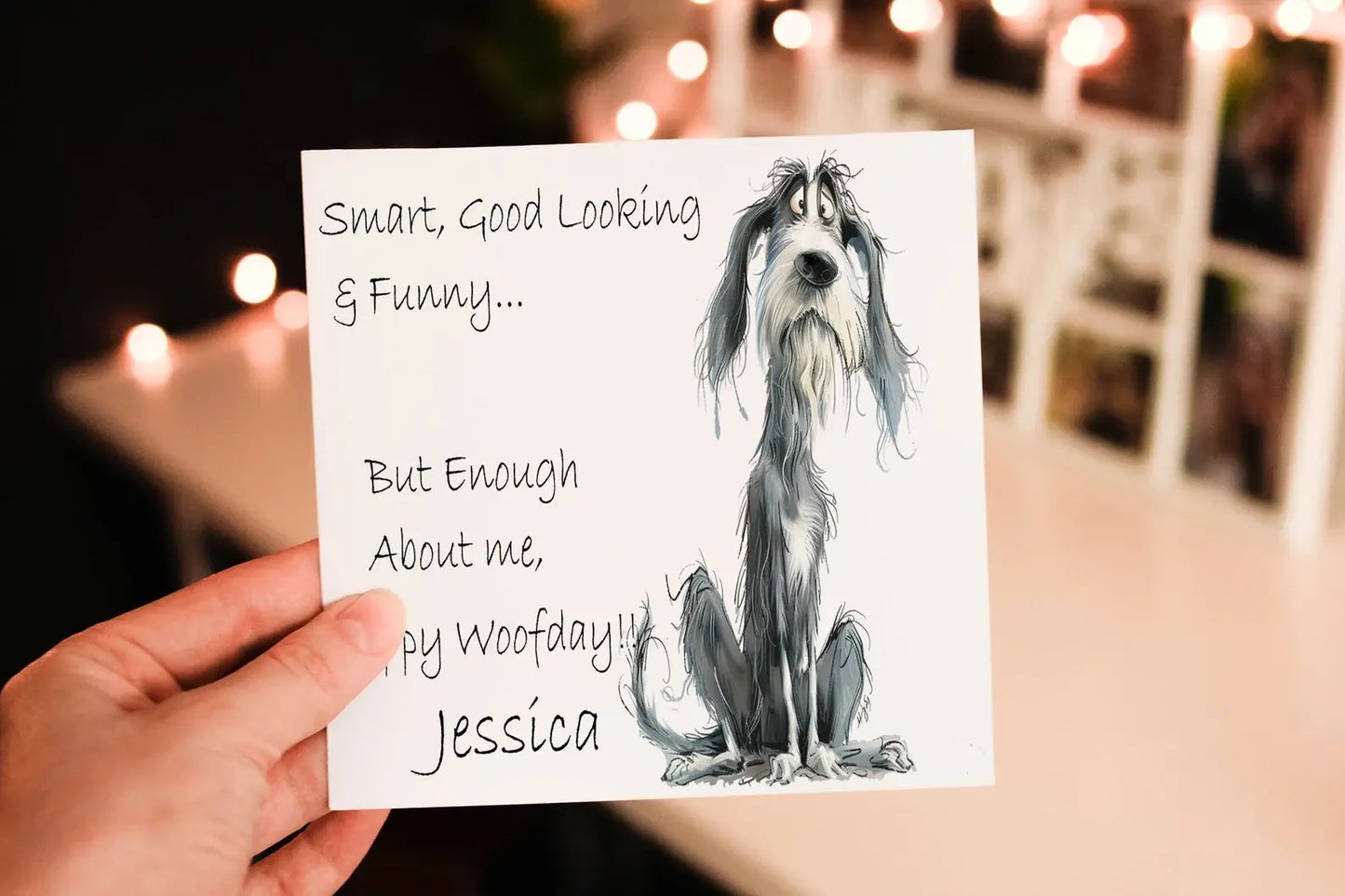 Weimaraner Dog Birthday Card, Dog Birthday Card