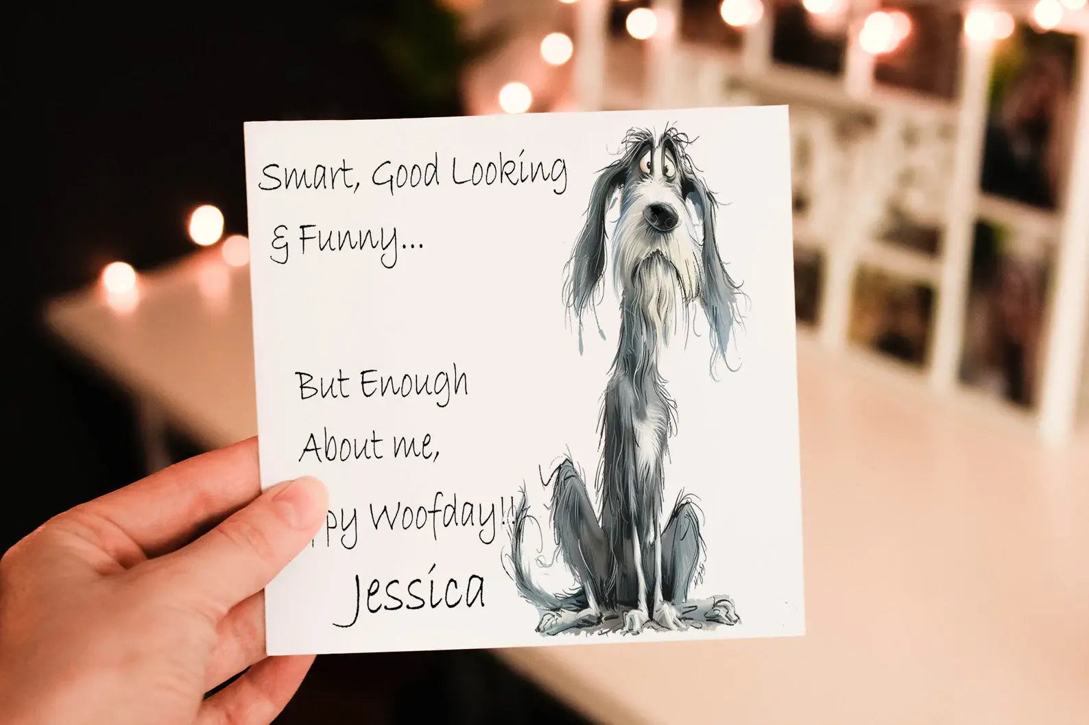 Weimaraner Dog Birthday Card, Dog Birthday Card