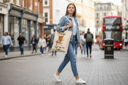 If I Avoided Weirdos..... Crazy Fox Tote Bag