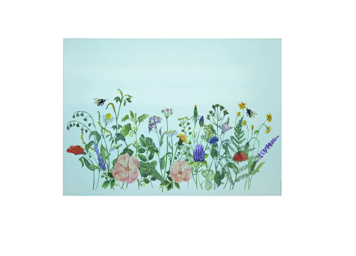 Wild Flower Glass Chopping Board, Wildflower Worktop Saver